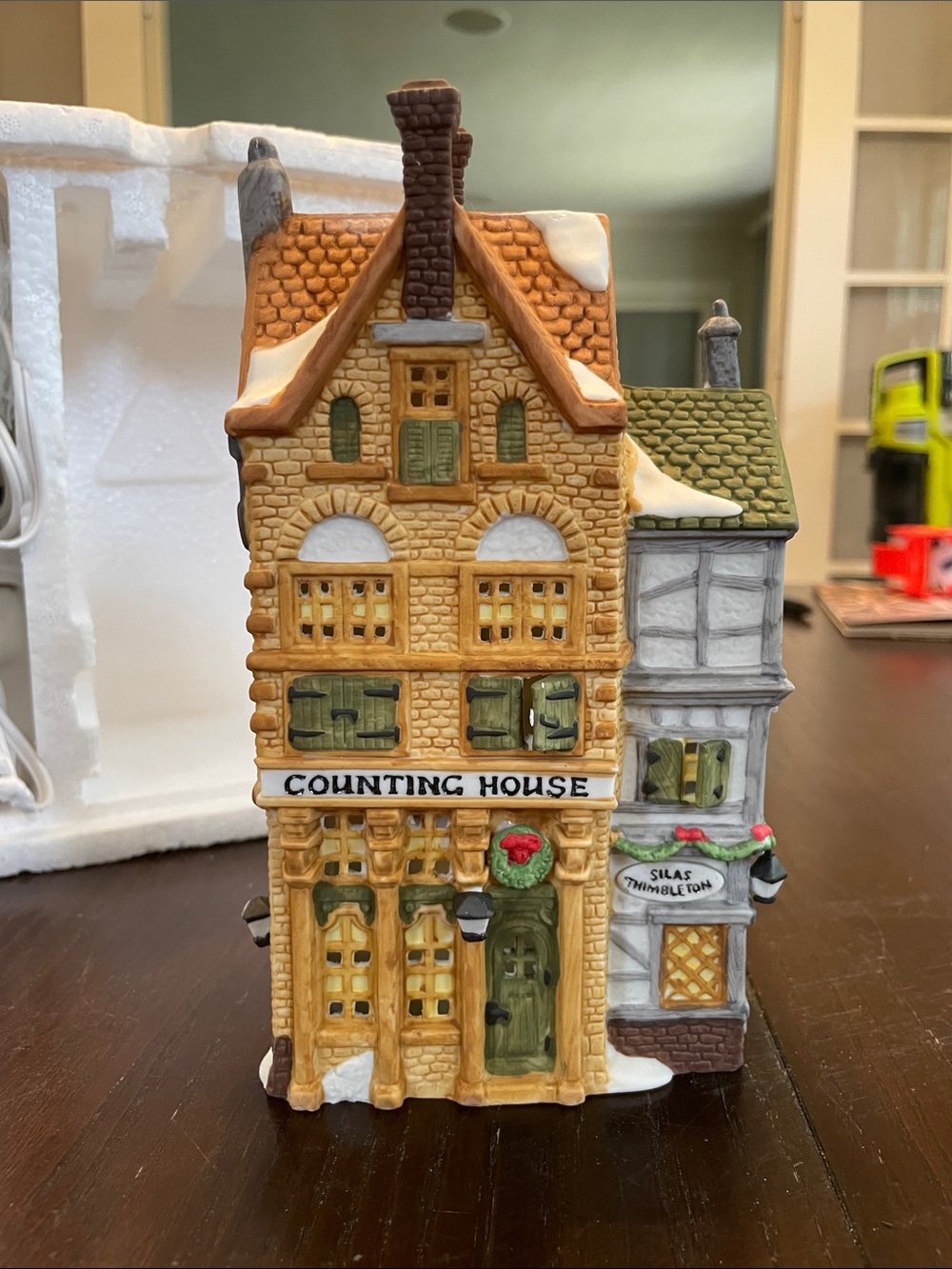 Department 56 Handpainted Dickens Village Silas Thimbleton Counting House